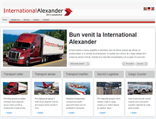 Tablet Screenshot of international-alexander.ro